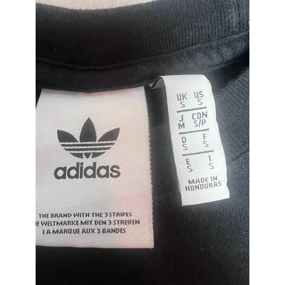 Adidas Men's Short Sleeve Skull Sneaker Print Black T-Shirt Size Small